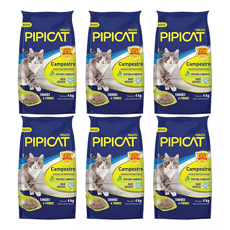 Pipicat Campestre 4Kg Fardo Com 6 Unidades