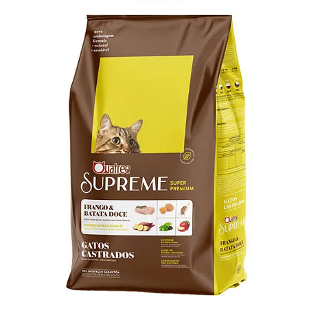 Quatree Supreme Gatos Castrados Frango 500g