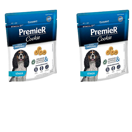 Premier Cookie Cães Senior 250g Kit Com 2 Unidades