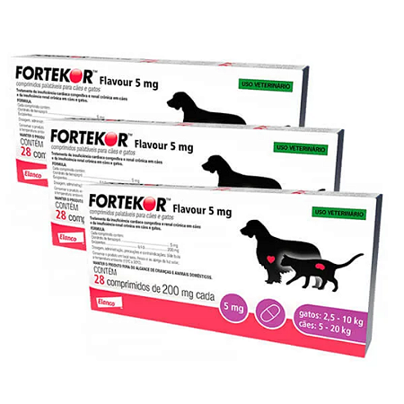 Fortekor Flavour 5Mg Kit Com 3 Caixas
