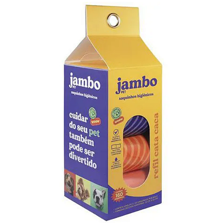 Refil Cata Caca Jambo Pet 8 Rolos