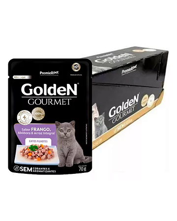 Sachê Golden Gourmet Gato Filhote Kit com 20 Unidades