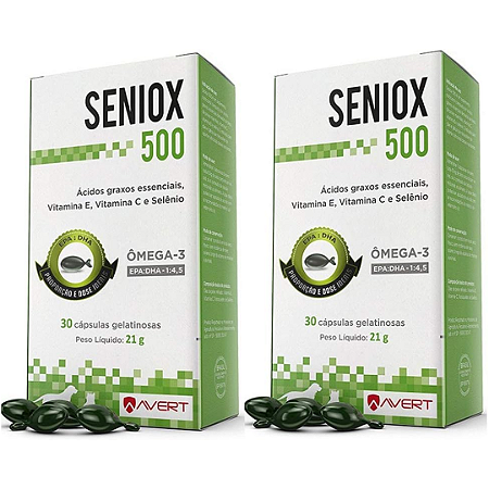 Seniox 500 mg 60 Cápsulas Kit 2 Caixas