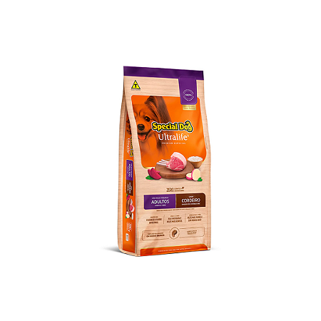 Ração Special Dog Ultralife Cães Adultos Raças Pequenas Cordeiro 1Kg