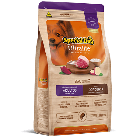 Ração Special Dog Ultralife Cães Adultos Raças Pequenas Cordeiro 15Kg