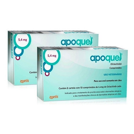 Apoquel 5,4mg Kit Com 2 Caixas 40 Comprimidos