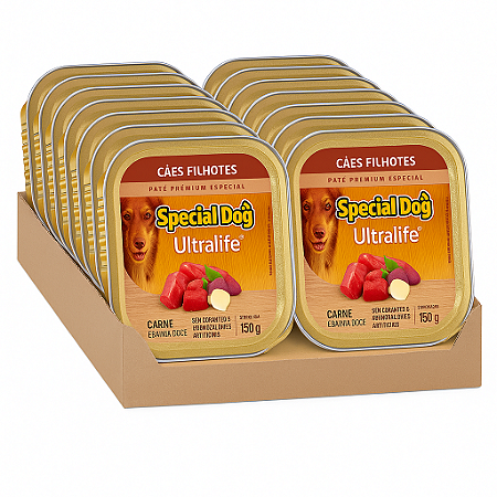 Patê Special Dog Cães Filhotes 150g Kit Com 12 Unidades
