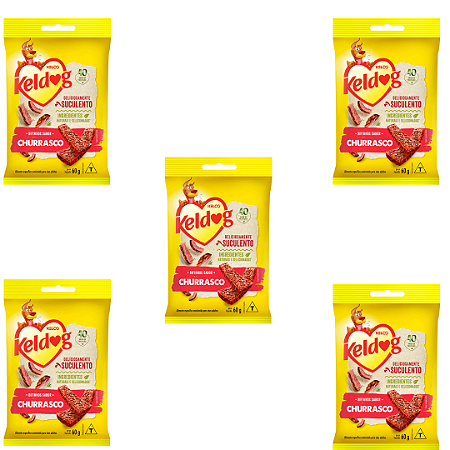 Bifinho Keldog Churrasco para Cães 60g Kit Com 5 Unidades