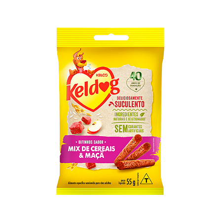 Bifinho Keldog Mix de Cereais e Maçã para Cães 55g