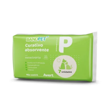 Curativo Absorvente BANDPET Tam P 7 Unidades