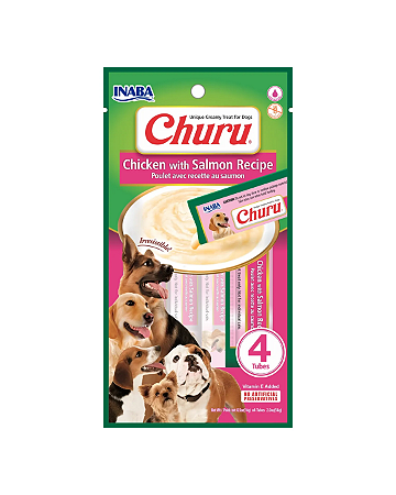 Petisco Churu Dog Para Cães Frango Com Salmão 56g