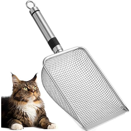 Pa Higienica em Aco Inox para Areia de Gatos