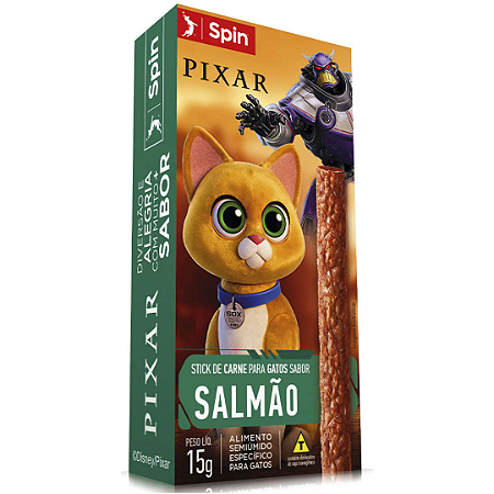 Stick Spin Pet Lightyear para Gatos Sabor Salmão 15g
