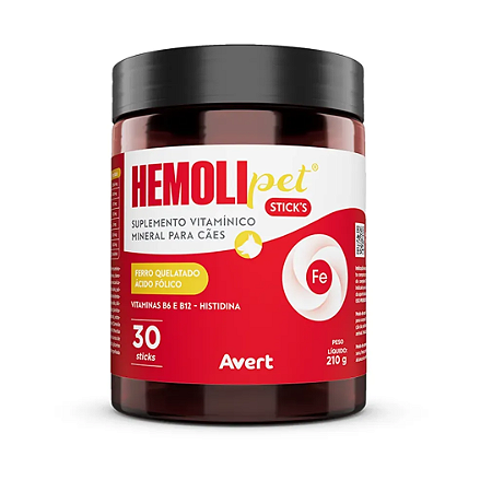 Hemolipet Suplemento Sticks para Cães 30 unidades