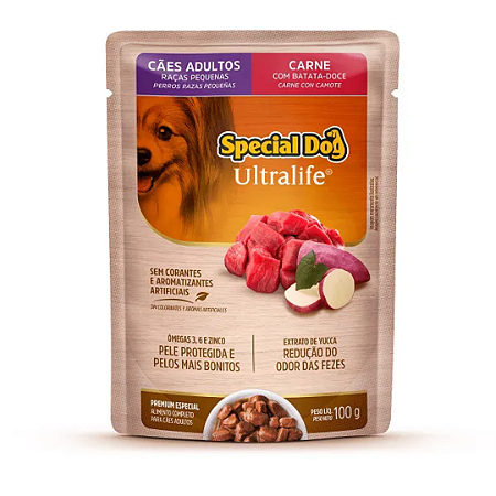 Sachê Special Dog Ultralife Raças Pequenas Adulto Carne 100g