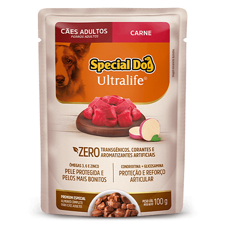Sachê Special Dog Ultralife Adulto Carne 100G
