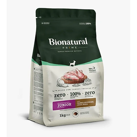 Ração Bionatural Cães Filhotes Raças Pequenas 1KG