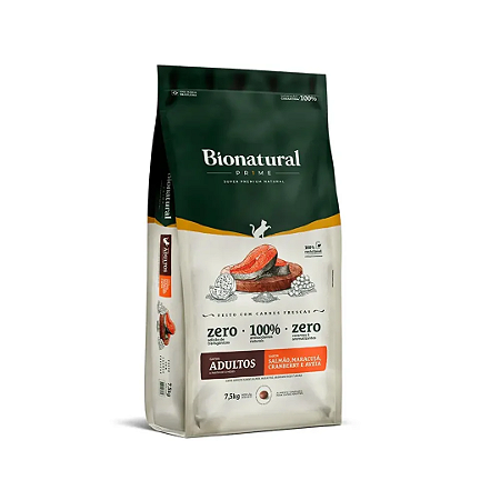 Ração Bionatural Gatos Adultos Salmão 7,5kg