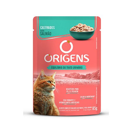 Sachê Origens Gato Castrado Salmão 85g