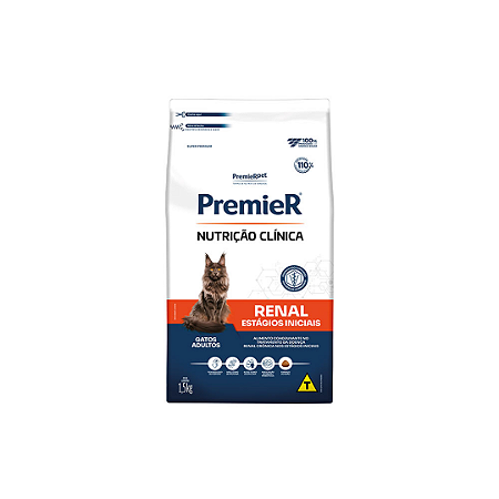 Premier Nutrição Clinica Gato Renal Estágios Iniciais 1,5kg