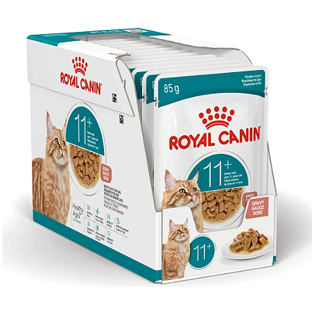 Sachê Royal Canin Feline Ageing 11+ 85g Kit Com 12 Unidades