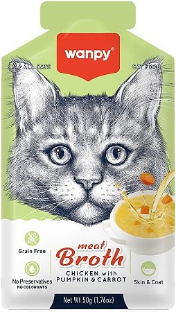 Sopa Wanpy Gato Frango Com Abóbora e Cenoura 50g