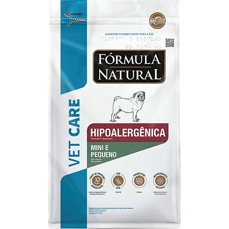Fórmula Natural Vet Care Hipoalergênica Cães Mini e Pequeno 2 kg