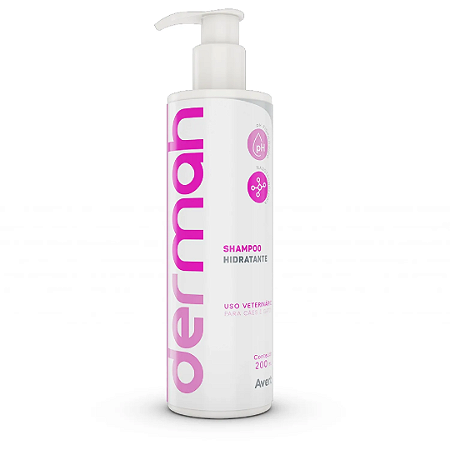 Shampoo Hidratante Dermah Cães e Gatos Avert 200 mL