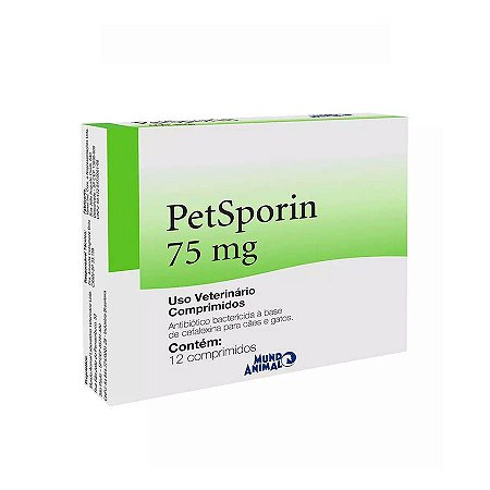 Petsporin 75 Mg - 12 Comprimidos