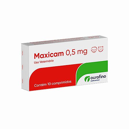 Maxicam 0,5mg Blister Com 10 comprimidos