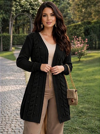 CARDIGAN PRETO