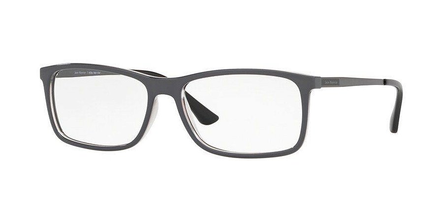 Óculos Jean Monnier Masculino J8 3152 E340 Cinza + Lente 1.56 com Antirreflexo