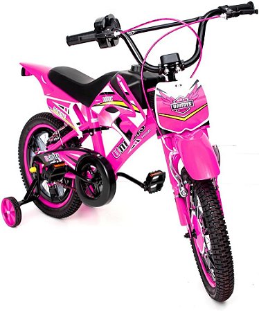 BIKE MOTO CROSS ROSA ARO 16 - UNITOYS