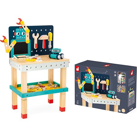 Janod - Super Carrinho de Ferramentas Magnético - Brico Kids