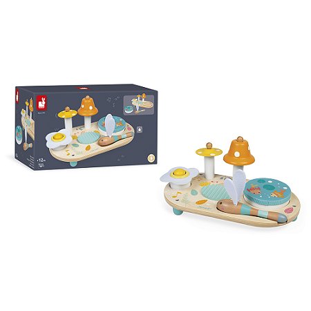 Janod - Mesa Jardim Musical - Com 5 Instrumentos Pure