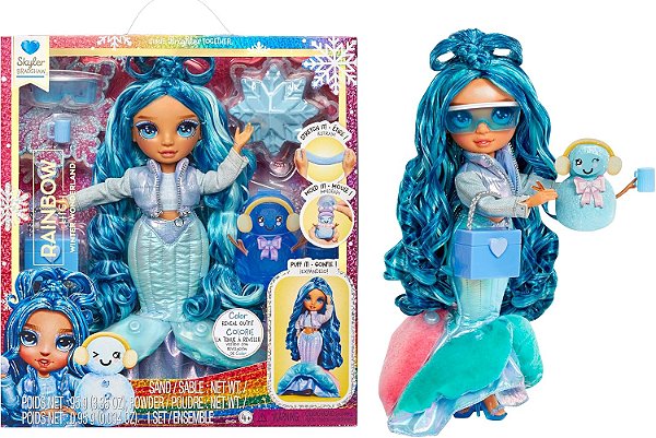 Boneca Rainbow High Winter Wonderland Doll -  Skyler (Blue)