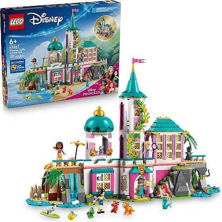 LEGO 43267 Disney - Castelo da Princesa e Animais de Estimação Reais