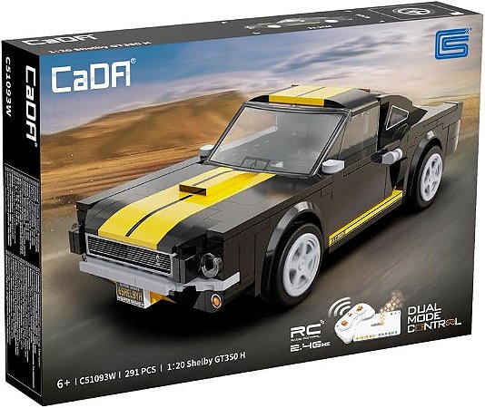 Cada - Blocos de Montar Carro Shelby GT350H 1:20 Com Controle Remoto