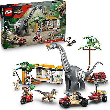 LEGO 76973 Jurassic World - Missão de rastreamento de Raptor e Titanosaurus