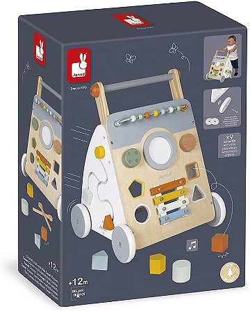 Janod - Andador de Madeira Multi Atividades - Sweet Cocoon