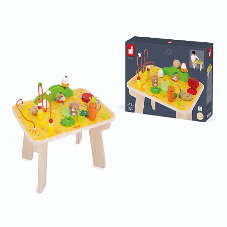 Janod – Mesa de Atividades de Madeira Fazendinha