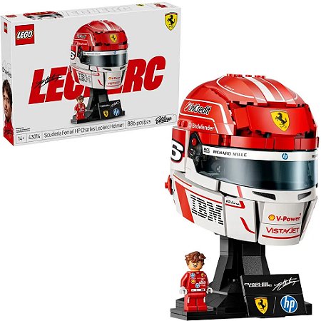 LEGO 43014 Editions - Capacete Scuderia Ferrari HP Charles Leclerc