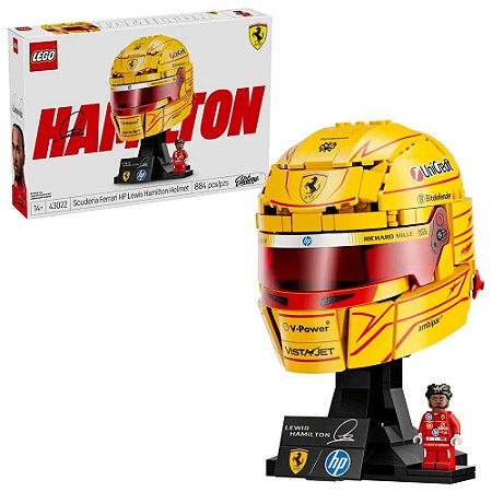 LEGO 43022 Editions - Capacete Scuderia Ferrari HP Lewis Hamilton
