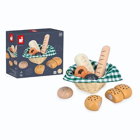Janod - Cesta de Pães em Madeira