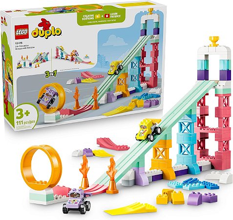 LEGO 10478 DUPLO - Rampas Criativas 3 em 1 com Veículos