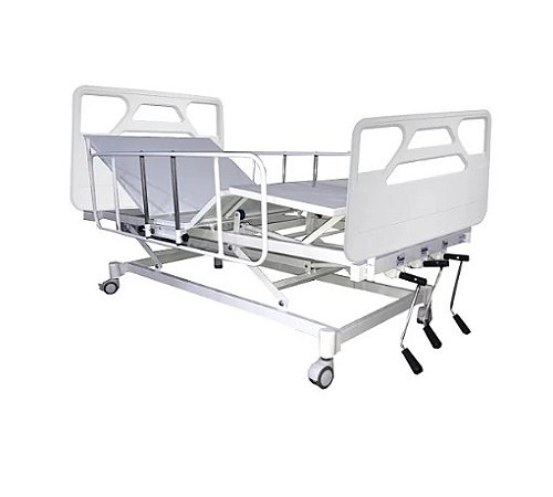 Cama Hospitalar Manual 3 Movimentos Semi Luxo