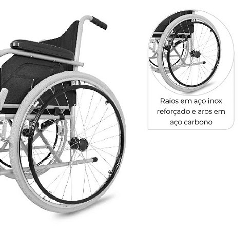 Cadeira de Rodas Simples Dobrável D100 Dellamed - Hospitel - Produtos  Hospitalares
