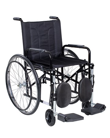 Cadeira de Rodas com Pneus Maciços Braços Removíveis e Elevação de Panturrilha CDS