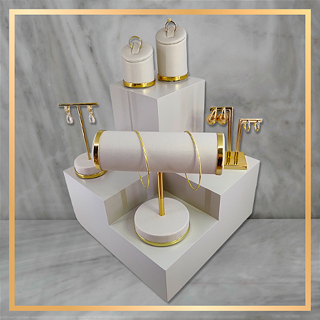 KIT EXPOSITOR PODIO - OFF WHITE