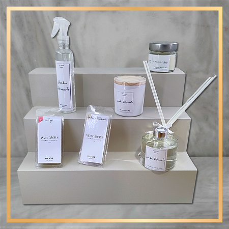 Expositor Bancada Vitrine Grande 3 andares - OFFWHITE